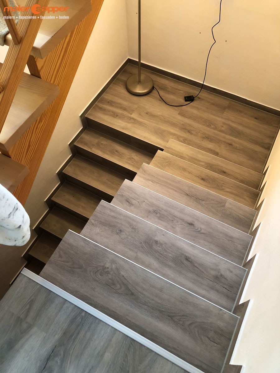 treppe mit designbelag verlegen treppe mit designbelag verlegen